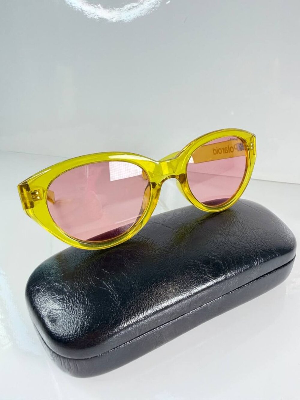 Polaroid PLD 6065/S Sunglasses Yellow Lime Pink Polarized Lenses 52-21-145
